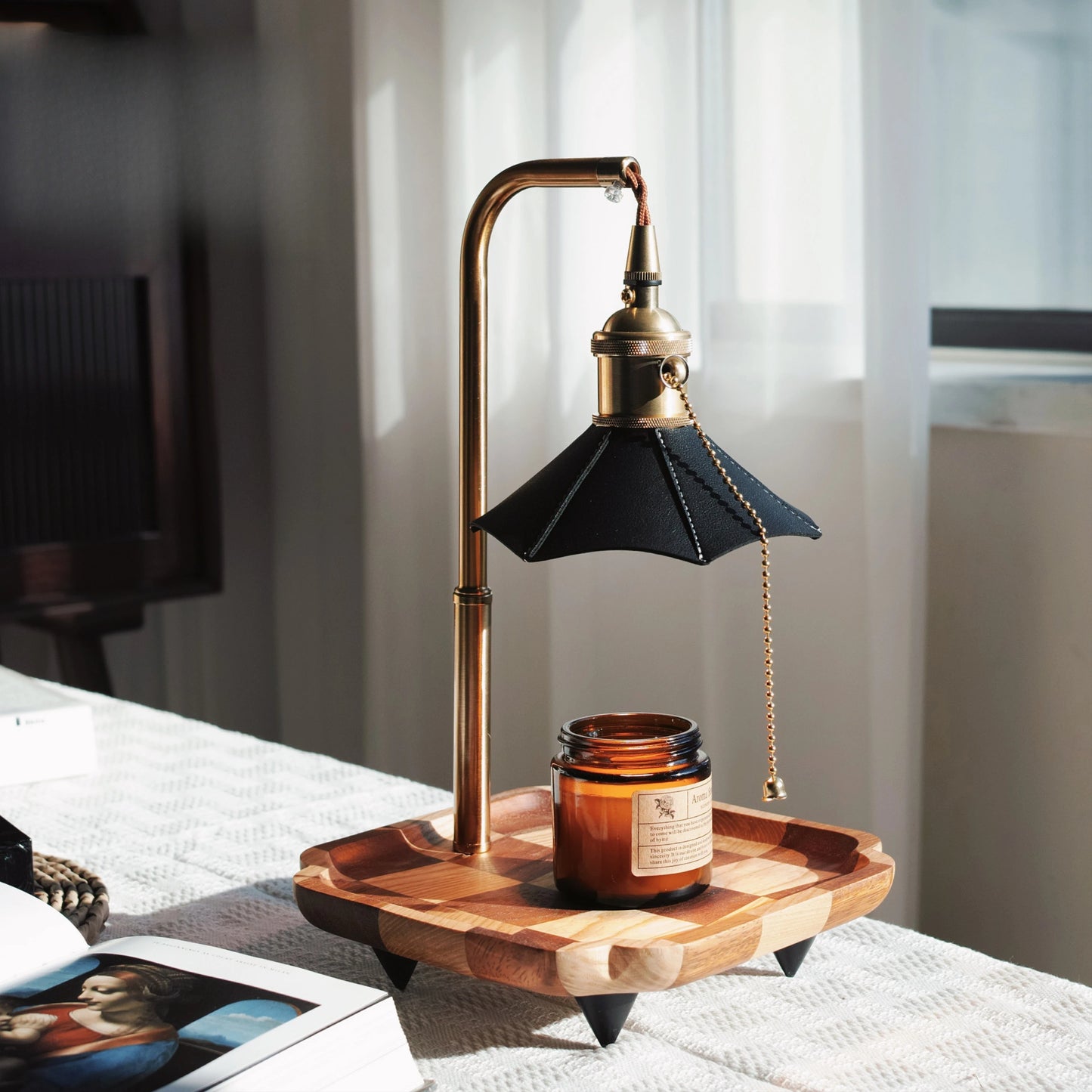 Aromatherapy Melting Wax Lamp Ins Fragrance Expanding Gift Table Lamp Smokeless Temperature Regulating American Retro Night Lamp