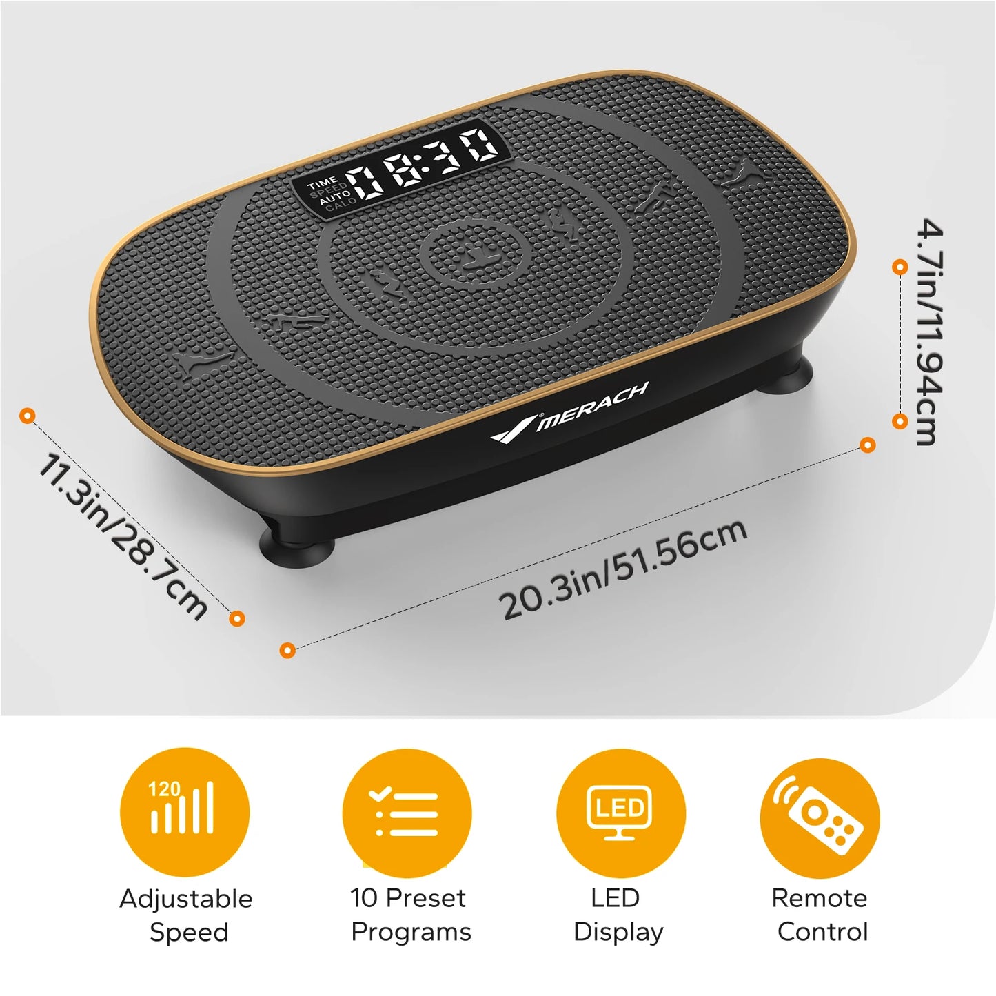 Vibration Plate Exercise Machine Whole Body Workout Power Vibrate Fitness Platform Vibration Weight Loss&Shaping