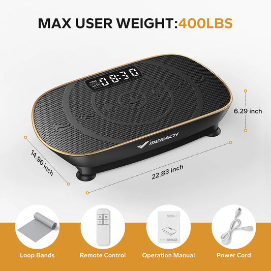 Vibration Plate Exercise Machine Whole Body Workout Power Vibrate Fitness Platform Vibration Weight Loss&Shaping
