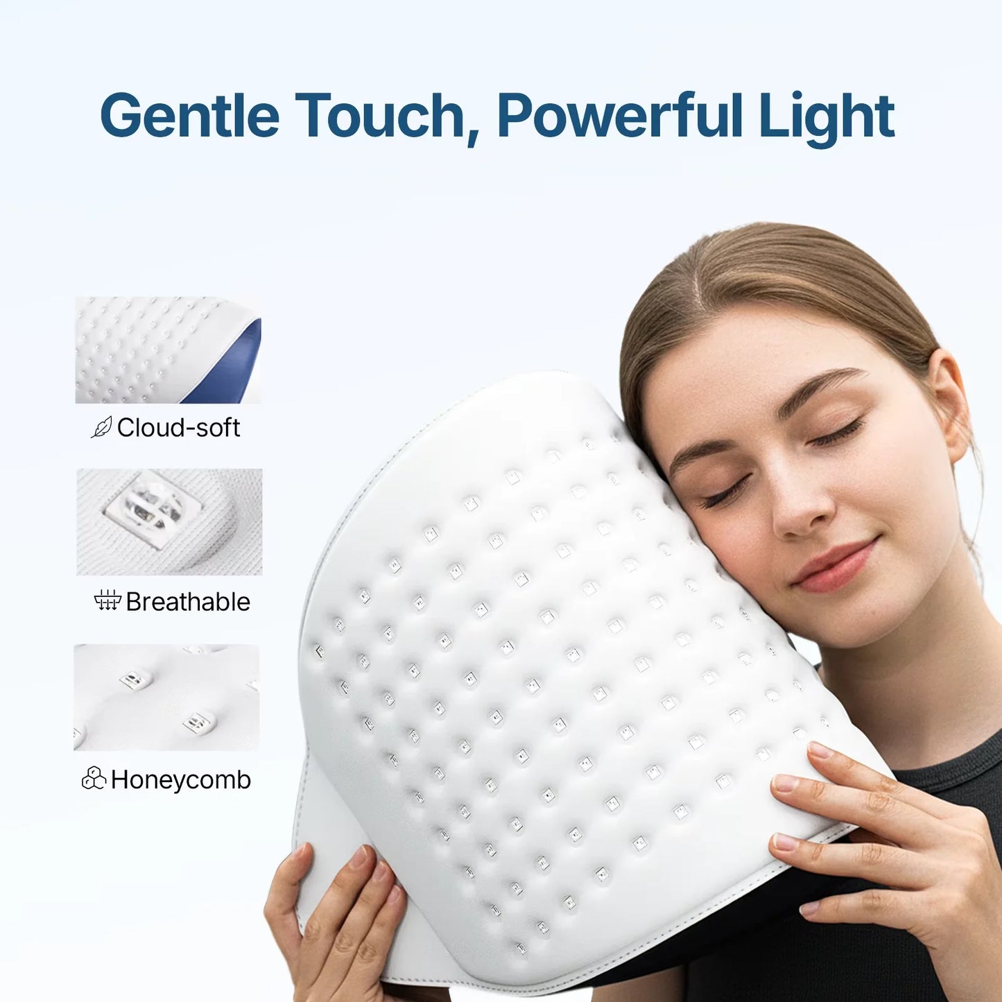 L6 LED Light Mask 720pcs 630nm Red Light & 850nm NIR Light Skin-friendly Fabric Body Care Machine
