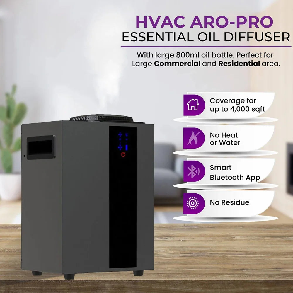 4000m³ HVAC System Aroma Diffuser Smart APP Control Waterless Essential Oil Diffusers Home Air Freshener Perfume diffuser