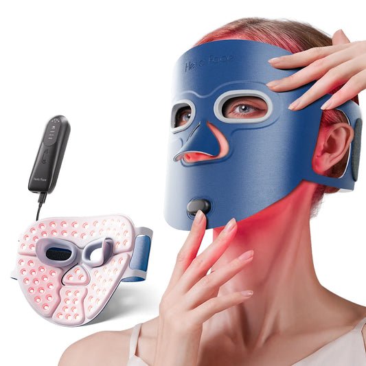Beauty LED Mask Infrared Red Light Wrinkle Reduction Blue Light Acne Treatment 3000mAh Rechargeable Skin Care Device