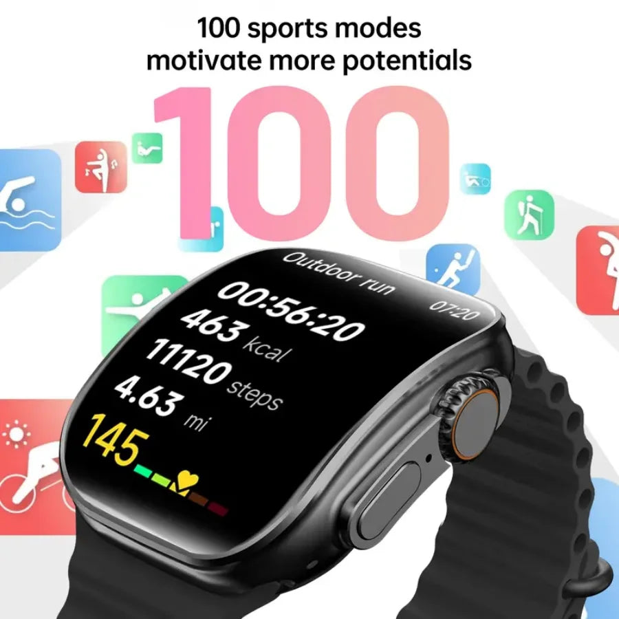 Smart Watch for Men Women, 2026 New Smartwatch (Answer/Make Call), IP67 Waterproof, 2.02" HD Fitness Watch with 100+ Sport Modes, Fitness Tracker Watch with Calls/Messages/Notifications, 7 Watch Bands
