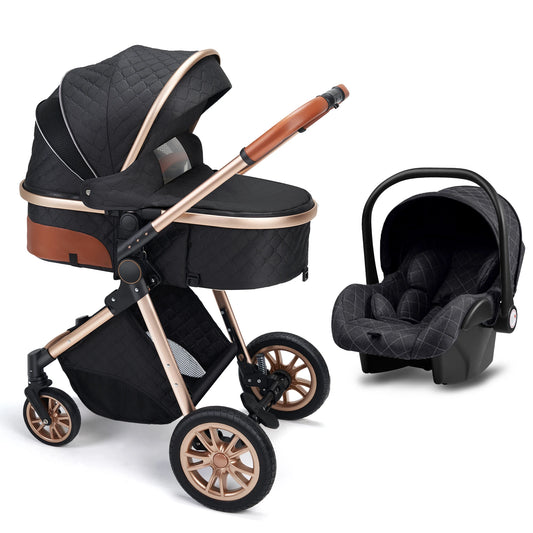 Baby Stroller 3 in 1 Baby Travel System Newborn Baby Cart Portable Pushchair Baby Cradel Infant Carrier