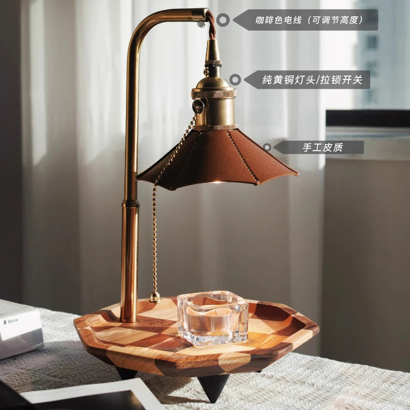 Aromatherapy Melting Wax Lamp Ins Fragrance Expanding Gift Table Lamp Smokeless Temperature Regulating American Retro Night Lamp
