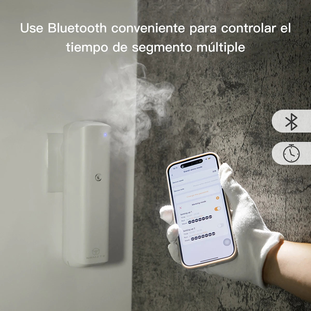 Plug in Wall Fragrance Diffuser Waterless Smart Flavoring Diffuser Essential Oils Home Room Fragrance Scent Air Machine