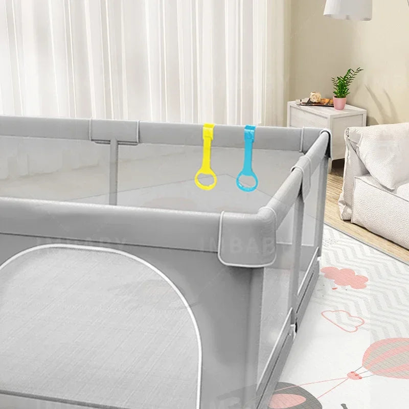Baby Playpen Gray Baby Activity Fence Large Baby Playground Safety Activities for Babies Games Park Playpen for Children