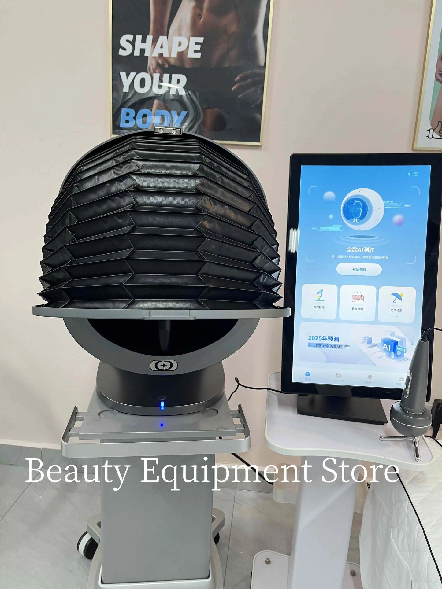 3D Magic Ai Facial Testing X5 ProMirror Wood Lamp Acne Scanner Skin Detector Skin Analyzer Facial Tester Facial Analyzer Machine