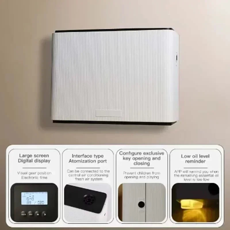 1000ML Fragrance Diffuser WIFI Bluetooth Smart Scent Air Machine For Home Hotel HVAC Aroma Diffuser Cover 4000m³