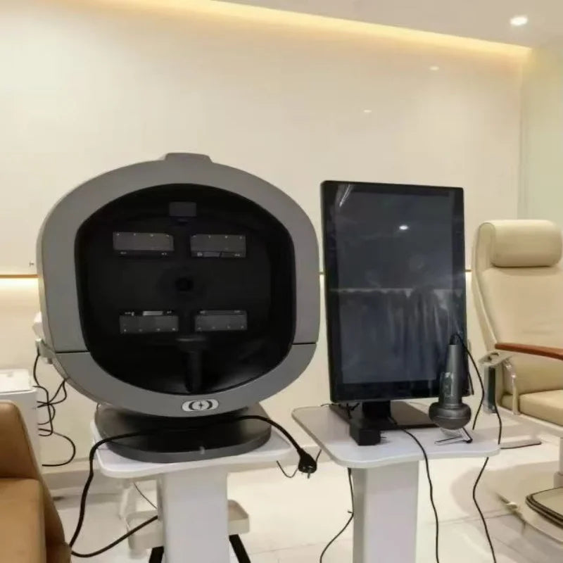 3D Magic Ai Facial Testing X5 ProMirror Wood Lamp Acne Scanner Skin Detector Skin Analyzer Facial Tester Facial Analyzer Machine