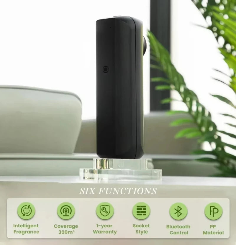Plug in Wall Fragrance Diffuser Waterless Smart Flavoring Diffuser Essential Oils Home Room Fragrance Scent Air Machine