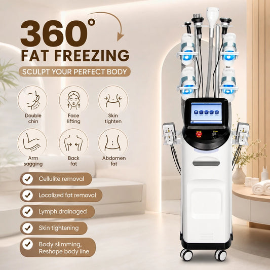 360° Fat Freezing Body Slimming Machine Effective Weight Loss Cellulite Removal Vacuum Cavitation System Beauty Salons Spas Use