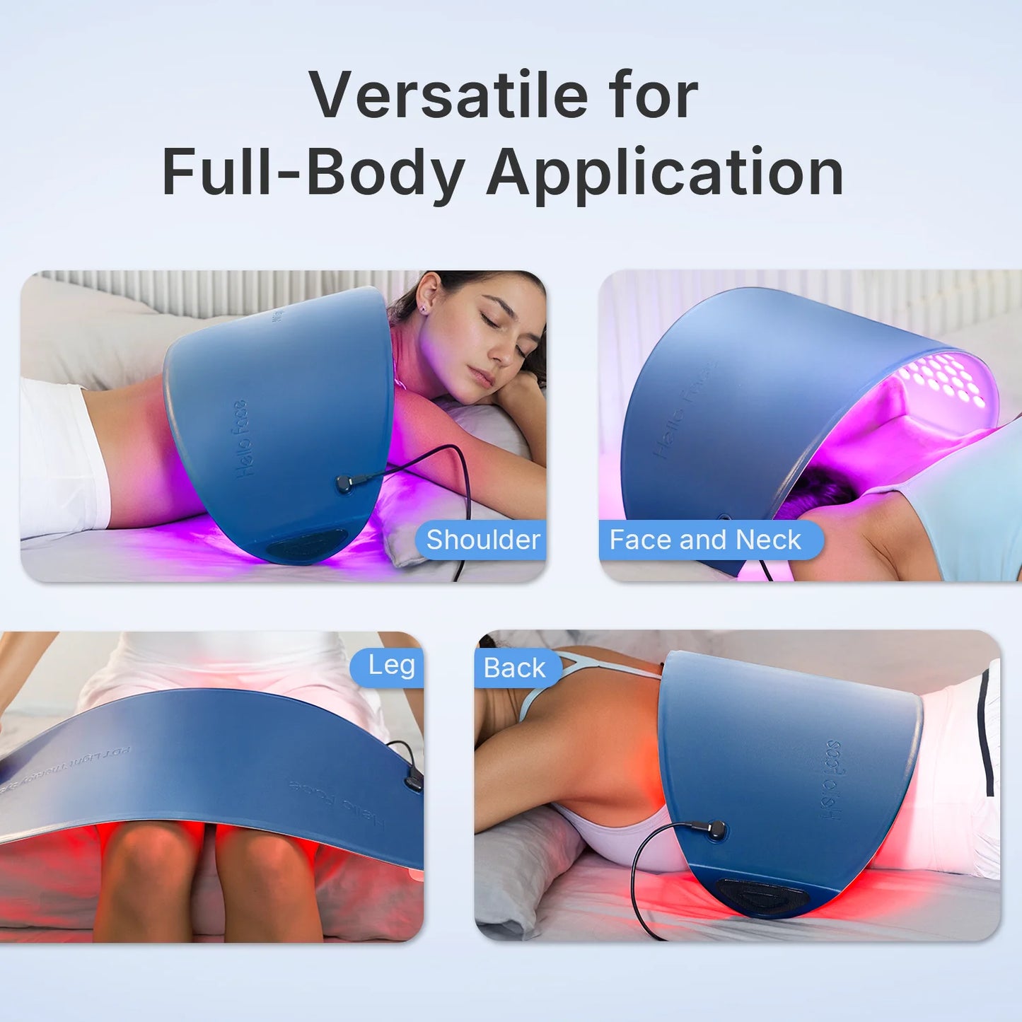 L6 LED Light Mask 720pcs 630nm Red Light & 850nm NIR Light Skin-friendly Fabric Body Care Machine