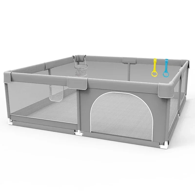 Baby Playpen Gray Baby Activity Fence Large Baby Playground Safety Activities for Babies Games Park Playpen for Children