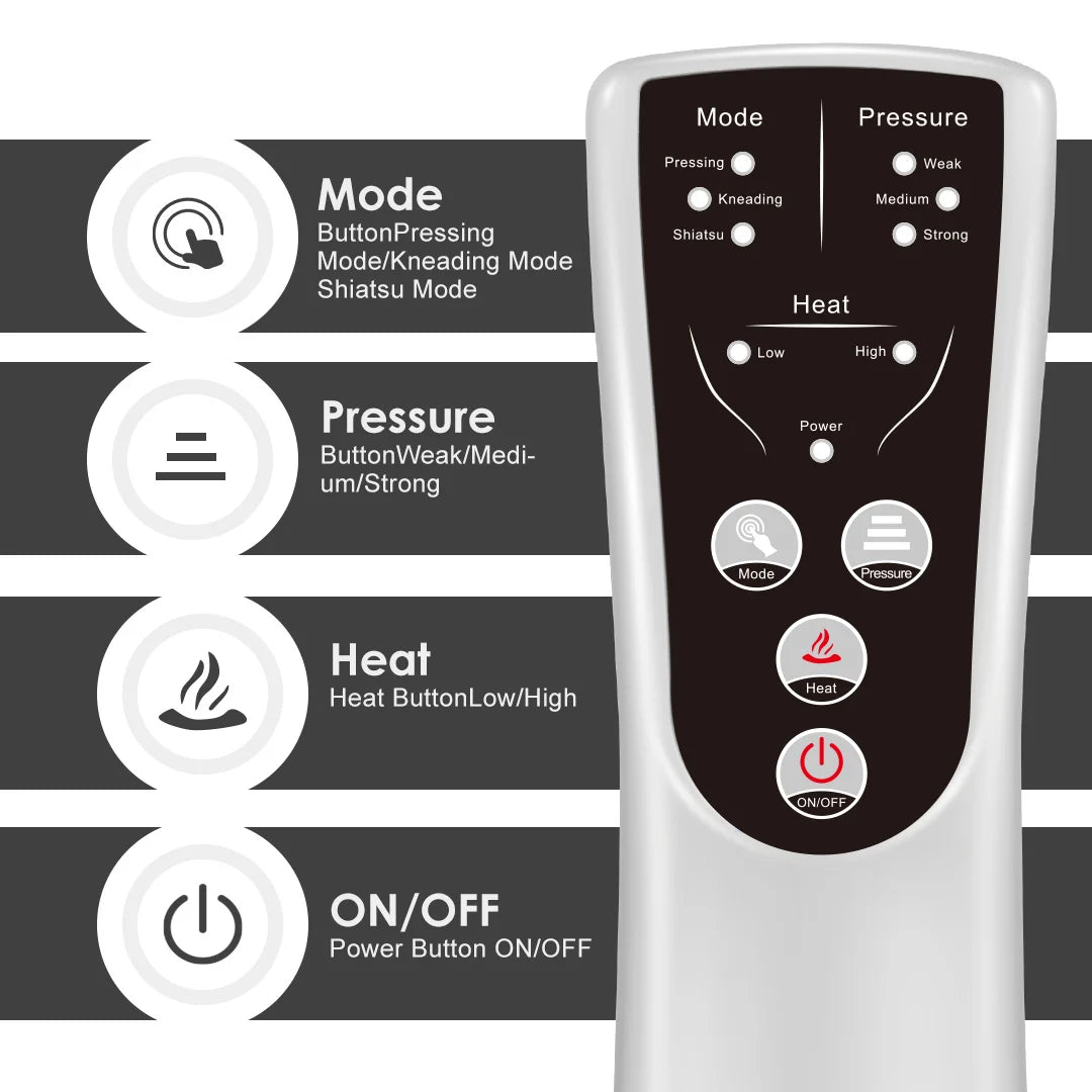Air Compression Massager for Foot Heat,Air Compression Calf Massage & Thigh Massage,Handheld Controller 3 Modes