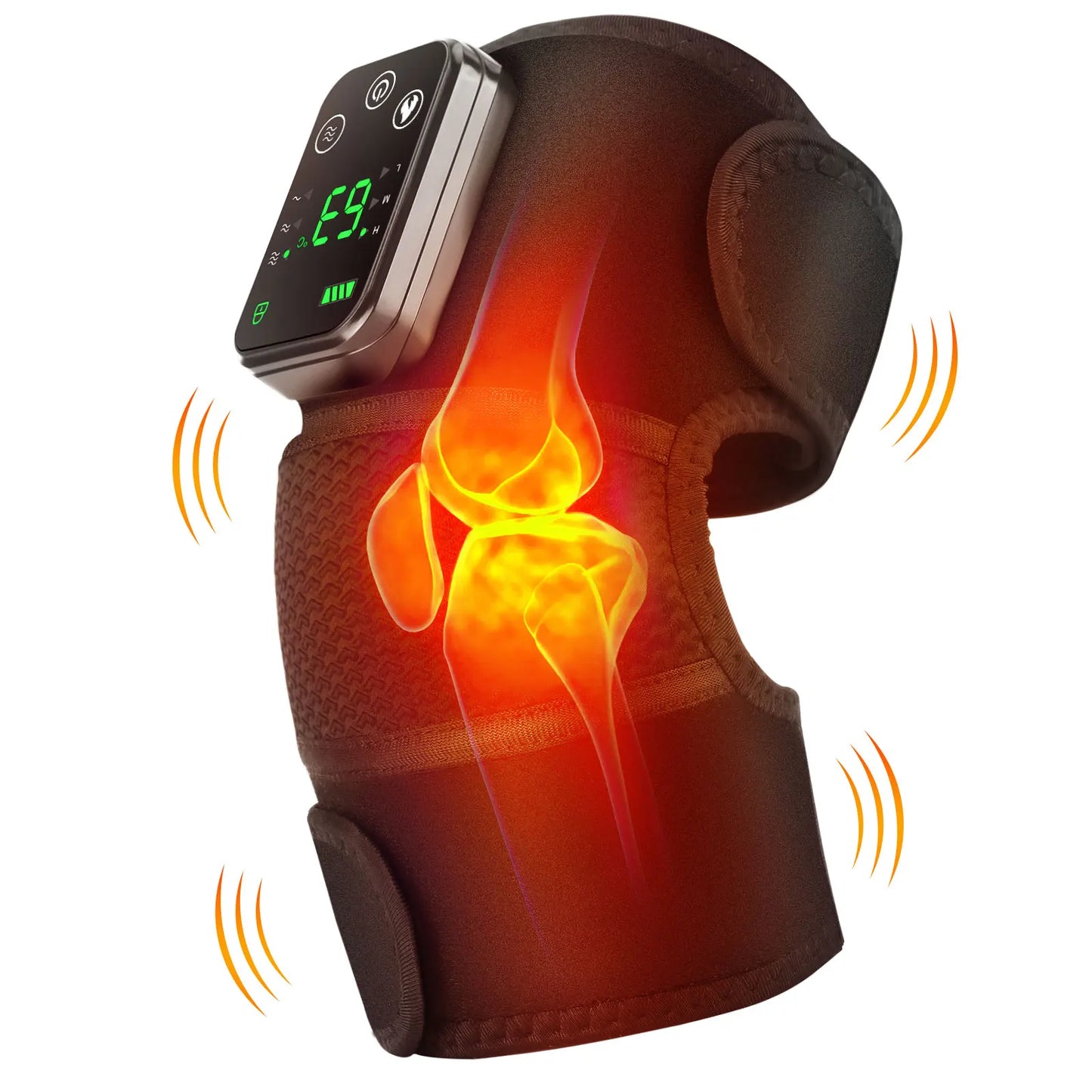 Knee Heating Massager Hot Compress Vibration Massage Elbow Shoulder Support Knee Pad Relieve Arthrit