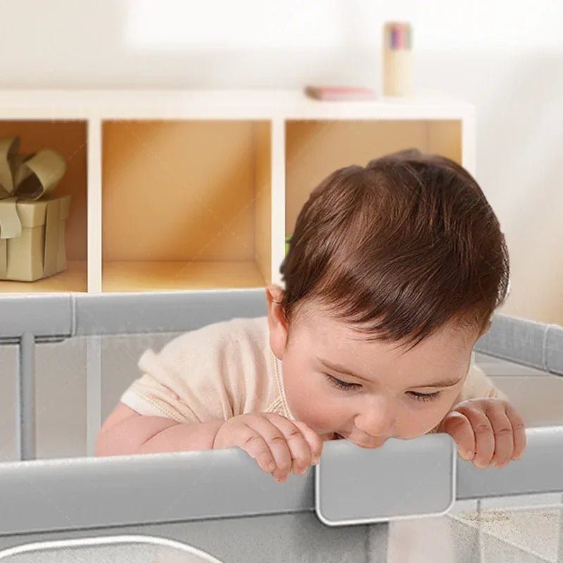 Baby Playpen Gray Baby Activity Fence Large Baby Playground Safety Activities for Babies Games Park Playpen for Children