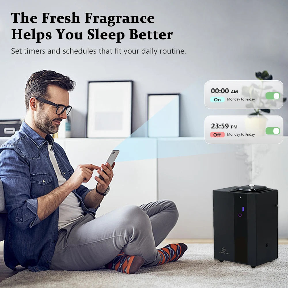 4000m³ HVAC System Aroma Diffuser Smart APP Control Waterless Essential Oil Diffusers Home Air Freshener Perfume diffuser