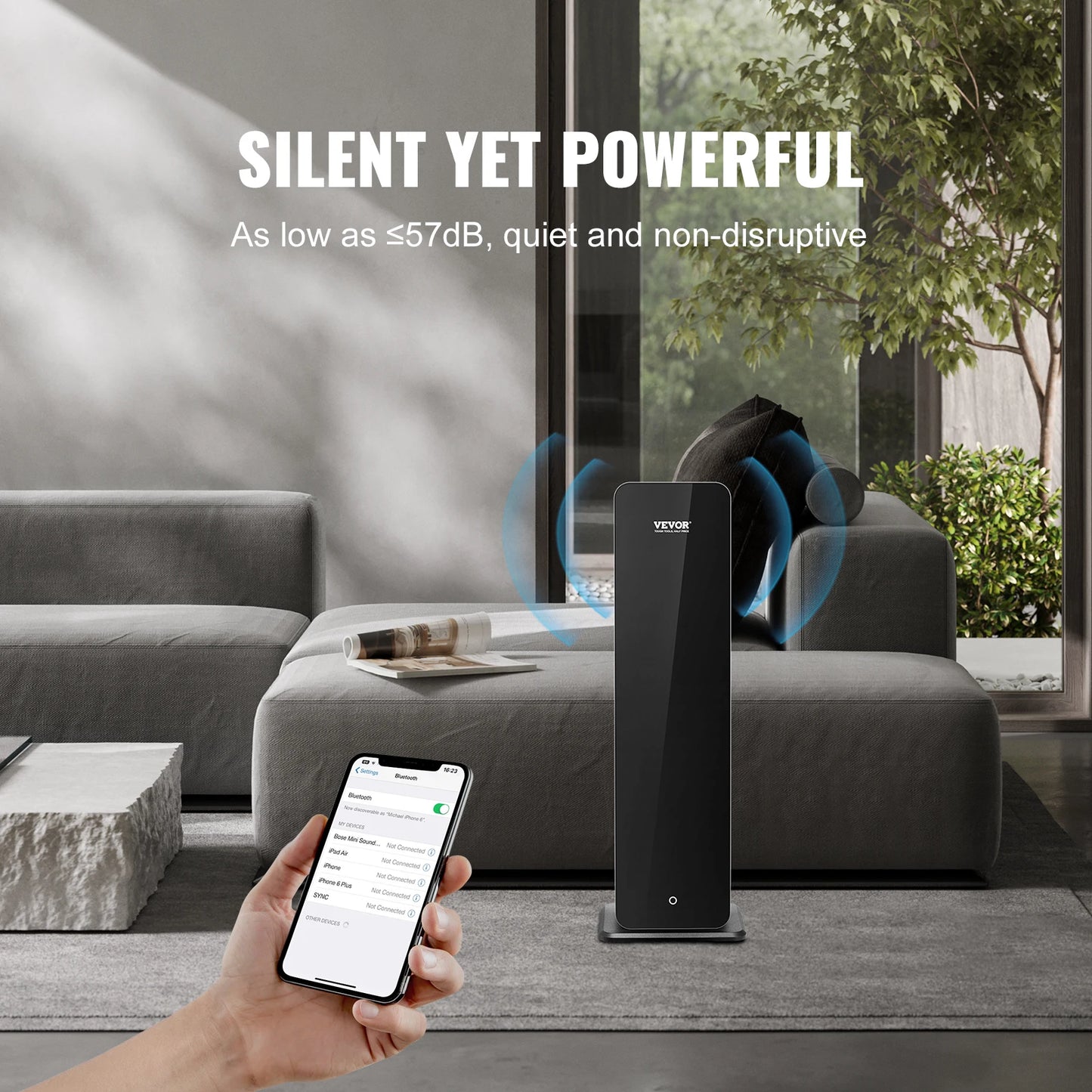 Bluetooth Smart Cold Scent Air Diffuser 3000sq.ft Floor Standing Aromatherapy Machine for Large Room Office Hotel